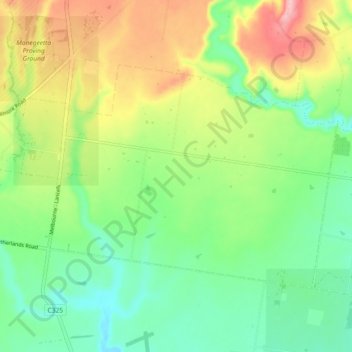 Bolinda topographic map, elevation, terrain