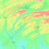 Pushmataha County topographic map, elevation, terrain
