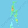 Kayoa Island topographic map, elevation, terrain