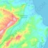 Siniscola topographic map, elevation, terrain