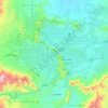 Distrikt Kabul topographic map, elevation, terrain