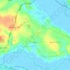 Aldeby topographic map, elevation, terrain