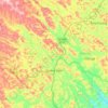 Quảng Uyên topographic map, elevation, terrain