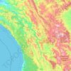 Eel River topographic map, elevation, terrain