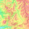 Lonquimay topographic map, elevation, terrain