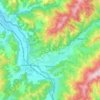 Ruscova topographic map, elevation, terrain