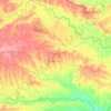 Red River County topographic map, elevation, terrain