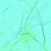 Cần Đước topographic map, elevation, terrain