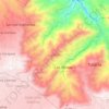 Las Minas topographic map, elevation, terrain