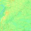 Chakdaha topographic map, elevation, terrain