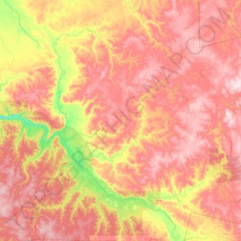 Койнасское сельское поселение topographic map, elevation, terrain