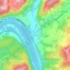 Rich Creek topographic map, elevation, terrain