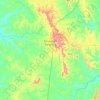 Paraíso do Tocantins topographic map, elevation, terrain