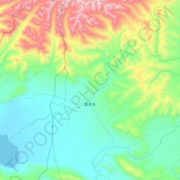 Chig topographic map, elevation, terrain