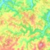 Golesi topographic map, elevation, terrain