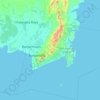 South Kalimantan topographic map, elevation, terrain
