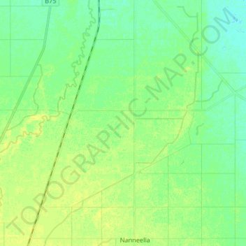 Strathallan topographic map, elevation, terrain