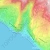 Madalena do Mar topographic map, elevation, terrain