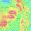 Bukidnon topographic map, elevation, terrain