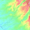 Sungai Oba topographic map, elevation, terrain