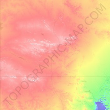 Macdonnell Region topographic map, elevation, terrain