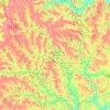 Middle Branch Shade River topographic map, elevation, terrain