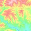 Gadra topographic map, elevation, terrain