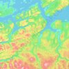 Orkland topographic map, elevation, terrain