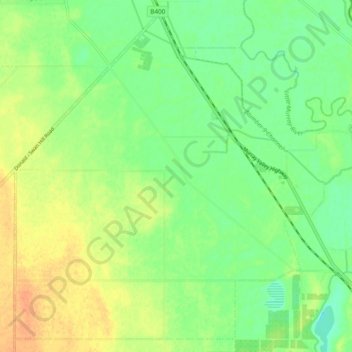 Castle Donnington topographic map, elevation, terrain