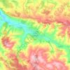 Razgrad topographic map, elevation, terrain