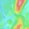 Mouchard topographic map, elevation, terrain