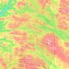 Lierne topographic map, elevation, terrain