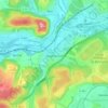 Voujeaucourt topographic map, elevation, terrain