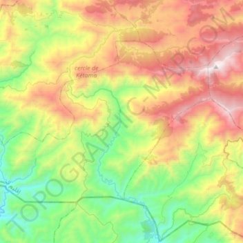 Abdelghaya Souahel topographic map, elevation, terrain