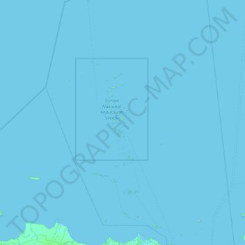 Kepulauan Seribu topographic map, elevation, terrain