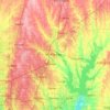 Collin County topographic map, elevation, terrain