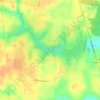 Lake Caroline topographic map, elevation, terrain