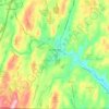 Southbridge topographic map, elevation, terrain