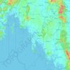 Krabi Province topographic map, elevation, terrain