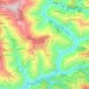 Aathrai topographic map, elevation, terrain