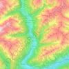 Mörtschach topographic map, elevation, terrain
