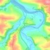 Landcross topographic map, elevation, terrain