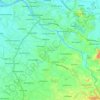 Pallangga topographic map, elevation, terrain