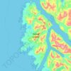 Yakobi Island topographic map, elevation, terrain