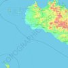 Trapani topographic map, elevation, terrain