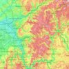 Spessart topographic map, elevation, terrain
