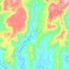 Cipanas topographic map, elevation, terrain