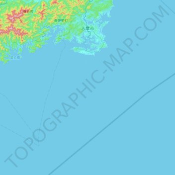 Shima topographic map, elevation, terrain