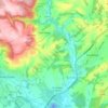 Hennock topographic map, elevation, terrain