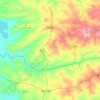 South East Alego ward topographic map, elevation, terrain